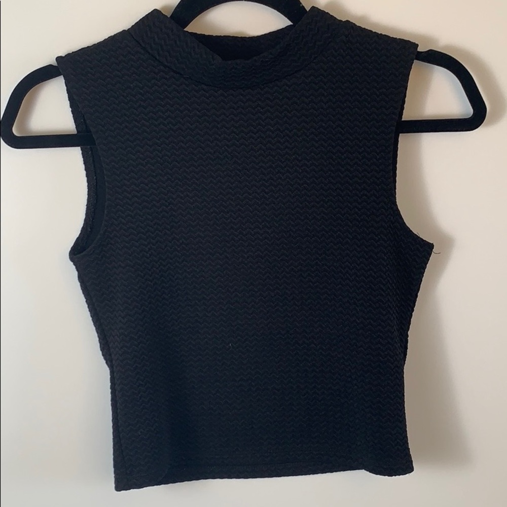 Mock Neck Crop Top